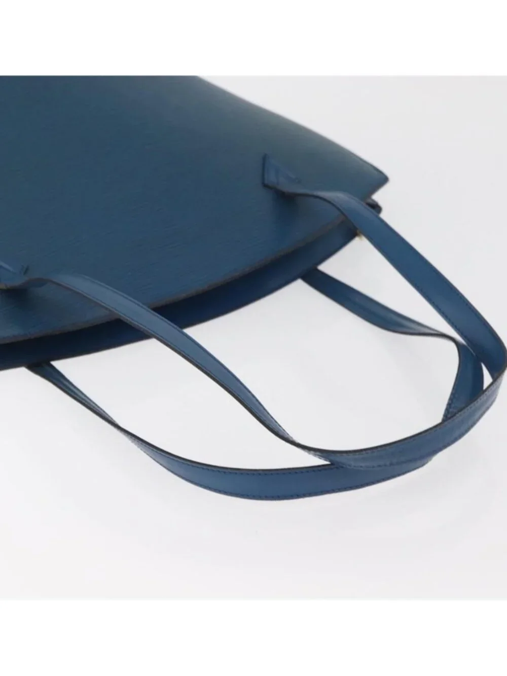 Authentic LOUIS VUITTON Epi Saint Jacques Shopping Shoulder Bag Blue M52275 LV